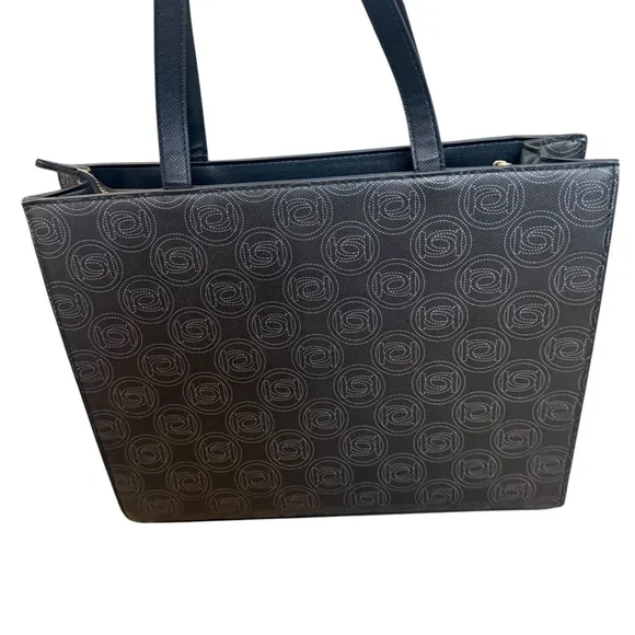 Bebe Los Angeles Monogram Logo Large Women’s Tote Bag with Matching Makeup Bag - Picture 5 of 15